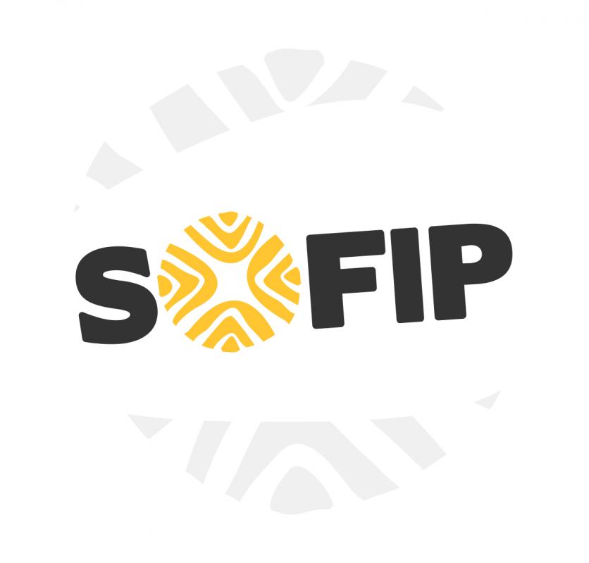 Logo de SOFIP avec motif